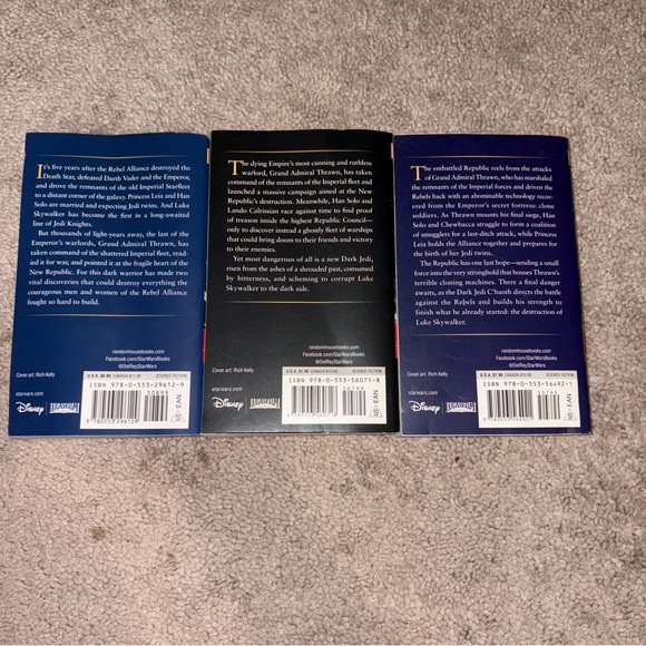 Star Wars Thrawn Trilogy Paperback Legends Set Timothy Zahn - Picture 2 of 4